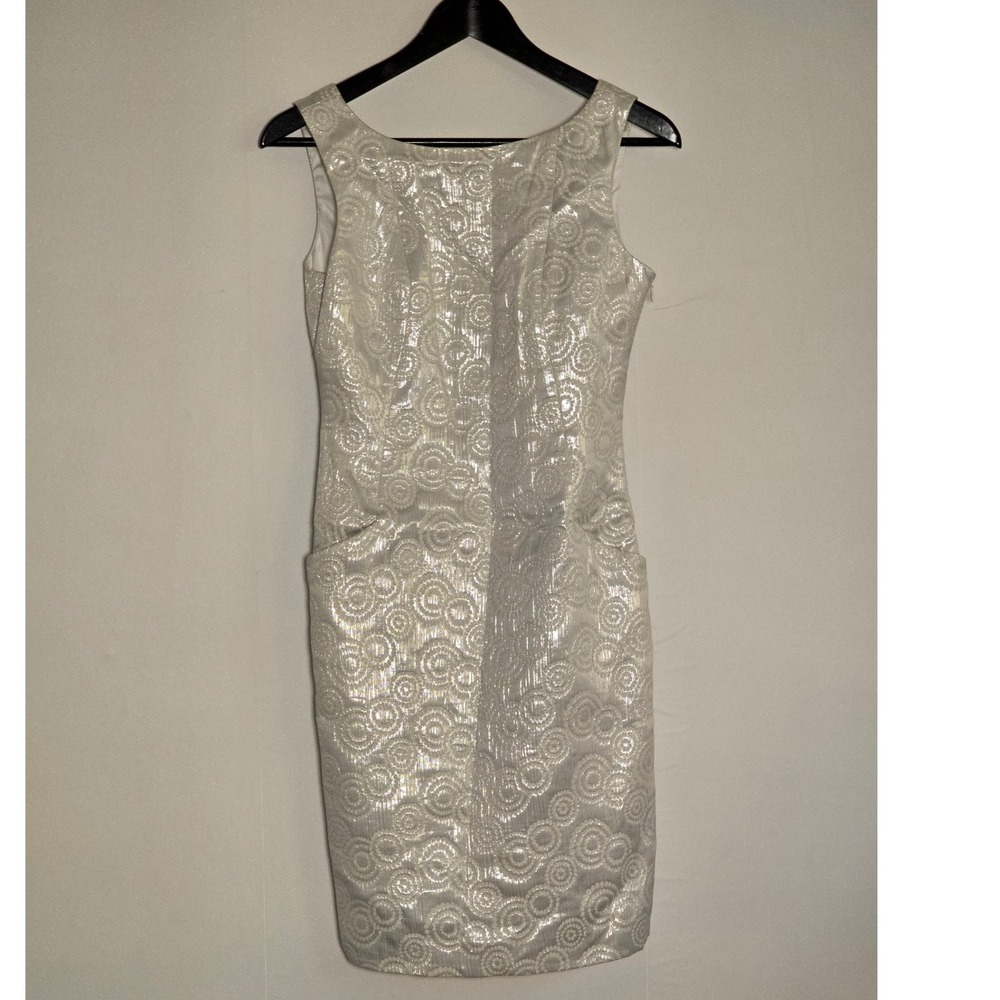 NWT || Club Monaco Joice Dress – Metallic Silver – Size 0